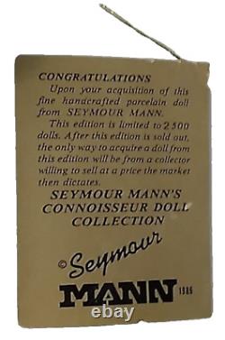 1986 Seymour Mann Connoisseur Doll Music Box Handcrafted Limited Automaton Rare