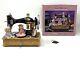 1997 Enesco Sewing Machine Bears Multi-action Somewhere Out There Music Box