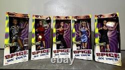 1998 Spice Girls Girls on Tour Dolls Complete Set Of 5 New In Box