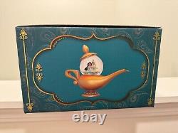 Aladdin Disney Art of Jasmine Genie Lamp Musical Snow Globe with Original Box