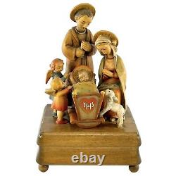 Anri Holy Night Nativity Family Nativity Music Box #514/1850 E. Mussner