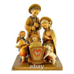 Anri Holy Night Nativity Family Nativity Music Box #514/1850 E. Mussner