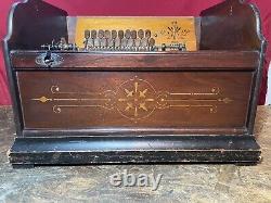 Antique 1880/1890's Concert Roller Organ Music Box With Roller Cob WORKS