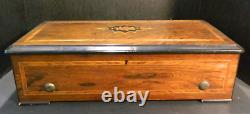 Antique Baker & Troll Harpe Harmonique Piccolo 8 Tune Cylinder Music Box Excell