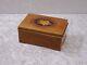 Antique Wood Little Box Casket With Thorens Music Box Defective Inlaid