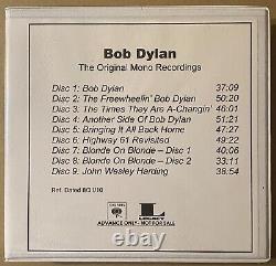 BOB DYLAN The Original Mono Recordings 2010 US Advance PROMO 9xCD Box Set MINTY