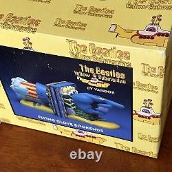 Beatles Yellow Submarine Flying Glove Bookends 1999 RARE Orig Box SHIPS FREE
