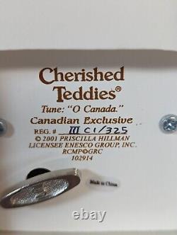 Cherished Teddies Canadian Exclusive, O Canada! , 102914, Music Box, CIB