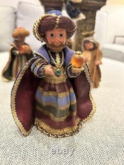 Complete In Boxes With COA Madame Alexander Musical nativity set vintage, Pristine