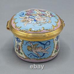 DAMAGED- Halcyon Days Enamels Trinket Music Box Always Irving Berlin Loving