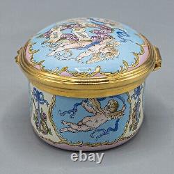 DAMAGED- Halcyon Days Enamels Trinket Music Box Always Irving Berlin Loving