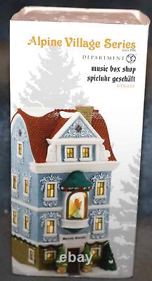 Dept 56 Music Box Shop Spieluhr Geschaft 4036484 Alpine Snow Village Christmas