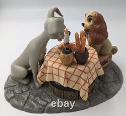 Disney Lady and The Tramp Commemorative Musical Figurine Original Box READ