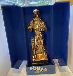 ELVIS PRESLEY GOLD 15 Whiskey Decanter Music Box. Plays Elvis's My Way