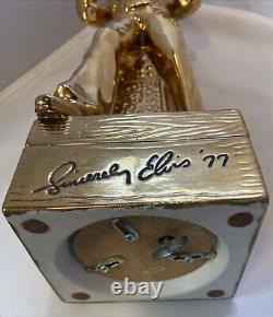 ELVIS PRESLEY GOLD 15 Whiskey Decanter Music Box. Plays Elvis's My Way