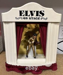 Elvis Presley McCormick Mini Empty Elvis On Stage Decanter Music Box EXCELLENT