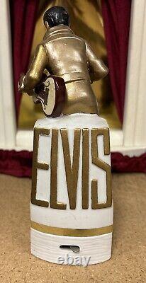 Elvis Presley McCormick Mini Empty Elvis On Stage Decanter Music Box EXCELLENT