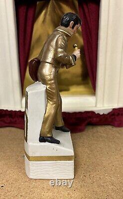 Elvis Presley McCormick Mini Empty Elvis On Stage Decanter Music Box EXCELLENT