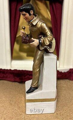 Elvis Presley McCormick Mini Empty Elvis On Stage Decanter Music Box EXCELLENT