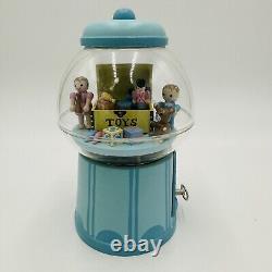 Enesco Gumball Machine Music Box Children Marching Animated Carousel Movement