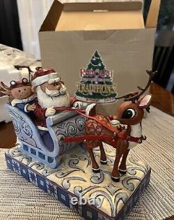 Enesco Jim Shore Rudolph Traditions 4009803 Musical Santa Sleigh Misfit Toy