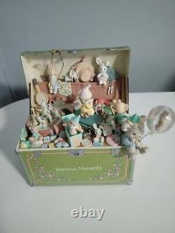 Enesco Precious Moments Toy Chest Motion Music Box My Favorite Things 1991