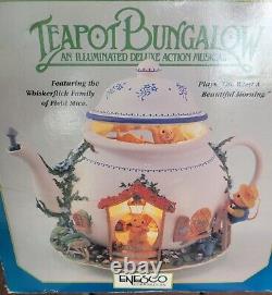 Enesco teapot bungalow musical mise