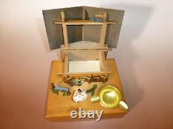 Exc Rare Model Of Vintage Reuge Dancing Ballerina Music Box (watch The Video)