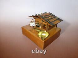 Exc Rare Model Of Vintage Reuge Dancing Ballerina Music Box (watch The Video)