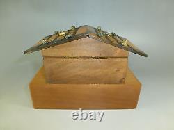 Exc Rare Model Of Vintage Reuge Dancing Ballerina Music Box (watch The Video)