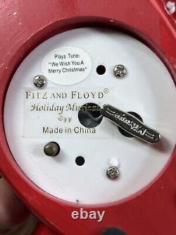 Fitz and Floyd Christmas Spirit of Saint Nick Music Box Holiday Musicals