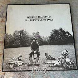 GEORGE HARRISON All Things Must Pass Original 1970 Box Set! 1st Press? WithPoster