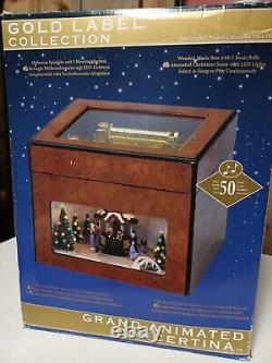 Gold Label Collection Grand Animated Concertina Music Box in Box