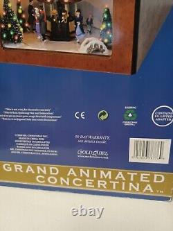 Gold Label Collection Grand Animated Concertina Music Box in Box