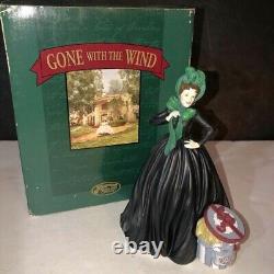 Gone with the Wind Music Box Scarlett Green Parisian Bonnett San Francisco Co