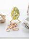 Green Faberge Egg Trinket Box & Music Handmade By Keren Kopal Crystals
