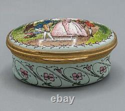 Halcyon Days Enamels Trinket Music Box Minuet String Quartet by Luigi Boccherini