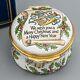 Halcyon Days Enamels Trinket Music Box We Wish You A Merry Christmas & Happy New