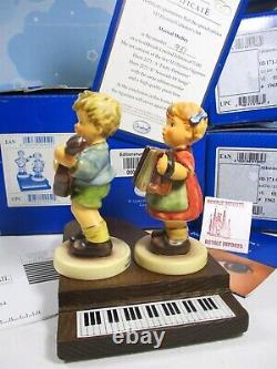 Hummel Musical Medley Collector's Set Boy Girl Piano LE951/7500 Box COA NEW