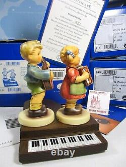 Hummel Musical Medley Collector's Set Boy Girl Piano LE951/7500 Box COA NEW