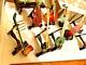 Jade Chinese Musical Instruments With Holders Miniature Vintage (10) Cloth Box