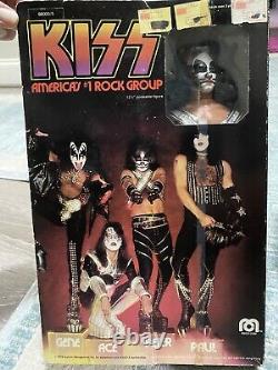 Kiss Aucoin Mego Dolls Set 1978 Original boxes 12.5 inch Simmons Stanley Ace