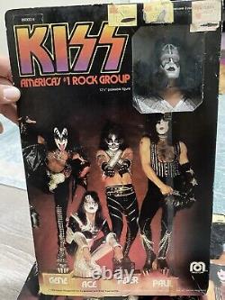 Kiss Aucoin Mego Dolls Set 1978 Original boxes 12.5 inch Simmons Stanley Ace