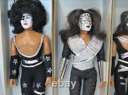 Kiss Mego Doll Action Figures Set Of 4 In Boxes 1977 Aucoin Muscular Version