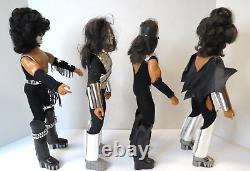 Kiss Mego Doll Action Figures Set Of 4 In Boxes 1977 Aucoin Muscular Version