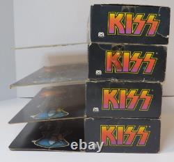 Kiss Mego Doll Action Figures Set Of 4 In Boxes 1977 Aucoin Muscular Version