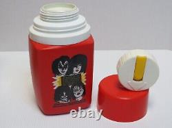 Kiss Vintage Lunch Box 1977 Aucoin Rare Red Plastic & Sippie Cup Combo