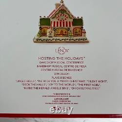 LENOX Hosting The Holidays Bakeshop Lights & Musical Centerpiece Village #886345
