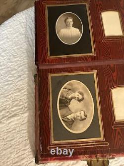 Late 1800s Victorian Music Box Photo Album/working N Some Original Photos
