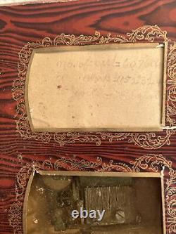 Late 1800s Victorian Music Box Photo Album/working N Some Original Photos